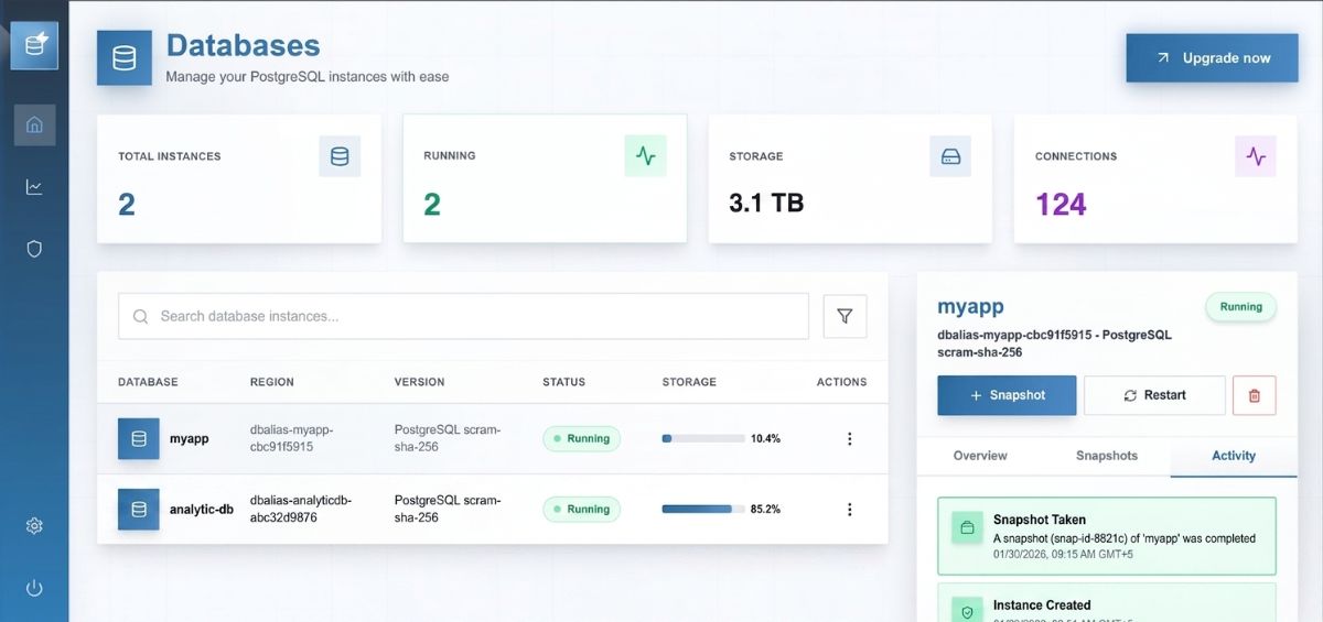 InstantDB console