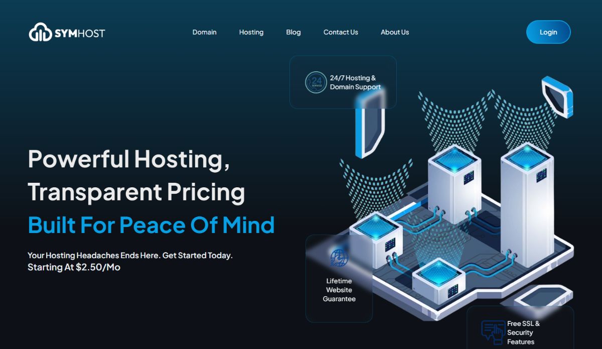 SymHost home page